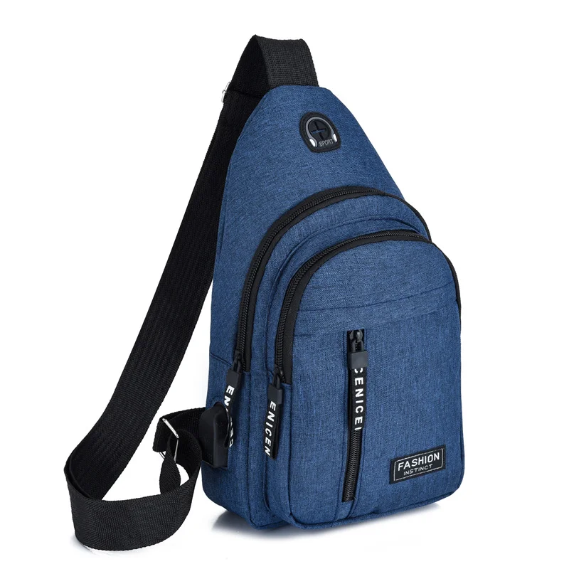 sac de poitrine gris pratique et léger