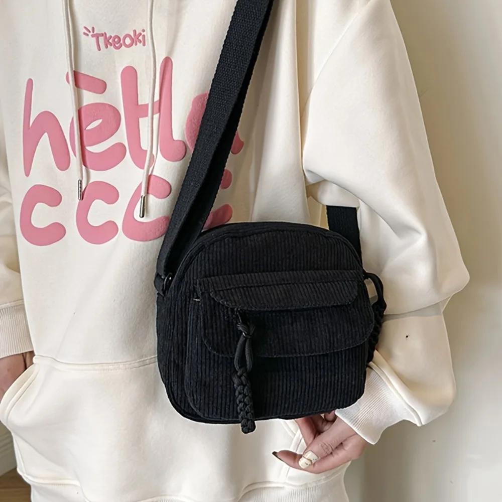 sac banane simple en velours côtelé