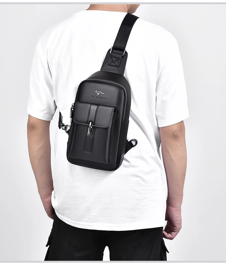 sac banane en cuir souple