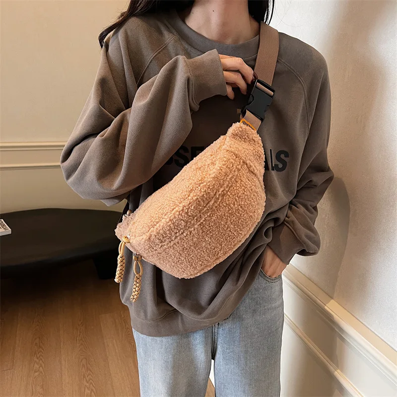 sac banane moumoute en velours côtelé