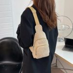 sac de poitrine en velours côtelé
