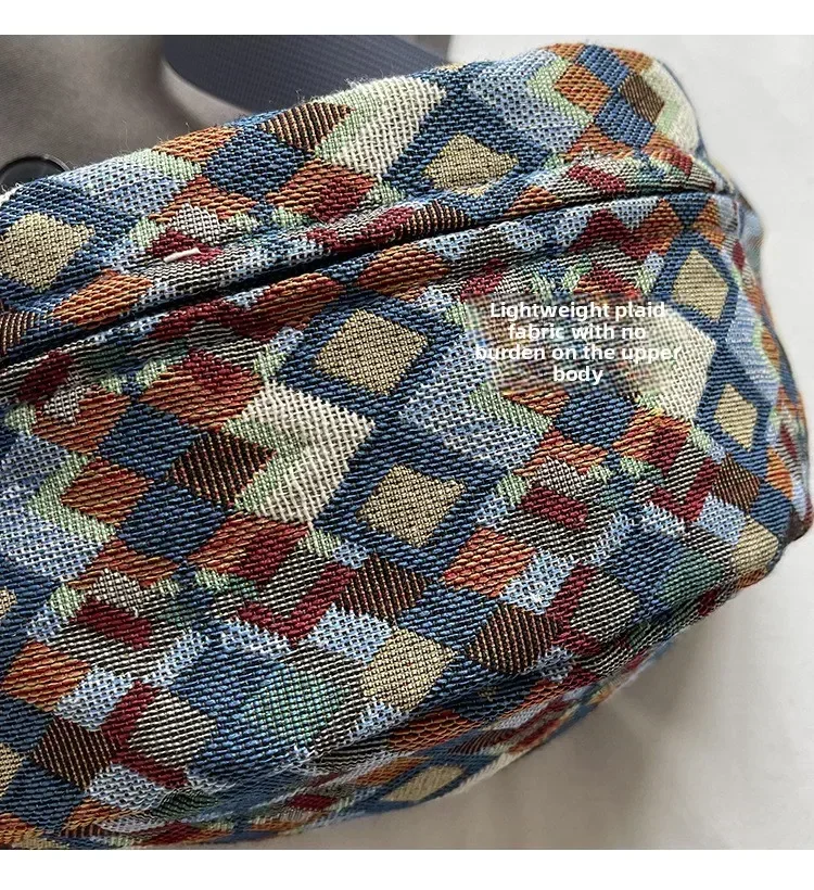 sac banane tendance en velours côtelé pour femme