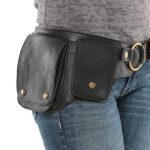 Sac ceinture en cuir vieilli pour un style vintage et pratique