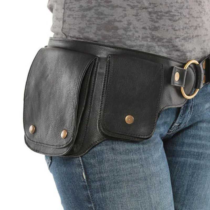 Sac ceinture en cuir vieilli pour un style vintage et pratique