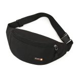 Sac banane sport simple en tissu confortable pour course à pied