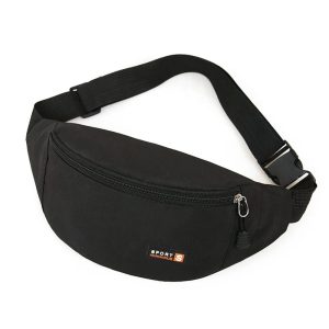 Sac banane sport simple en tissu confortable pour course à pied