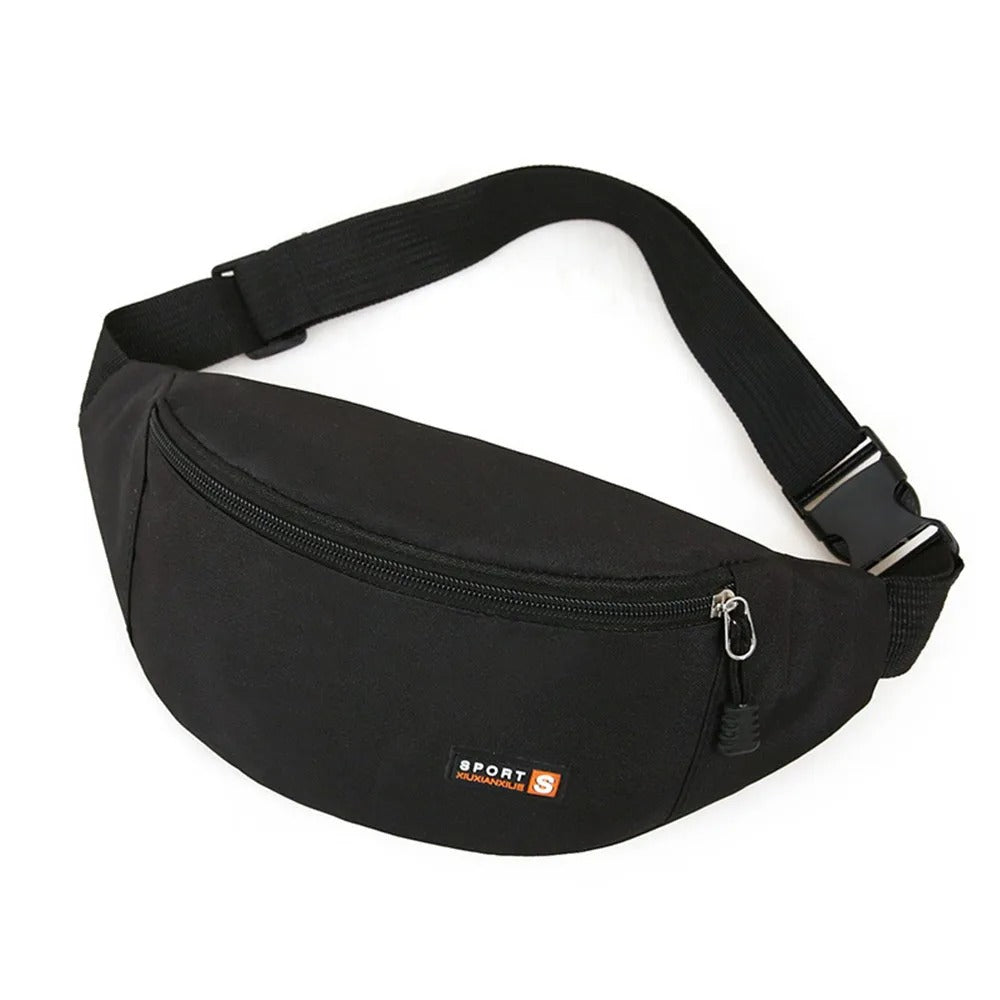 Sac banane sport simple en tissu confortable pour course à pied