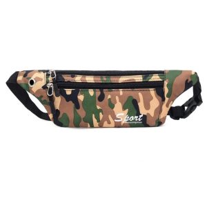 Sac banane sport camouflage portable pour activités outdoor